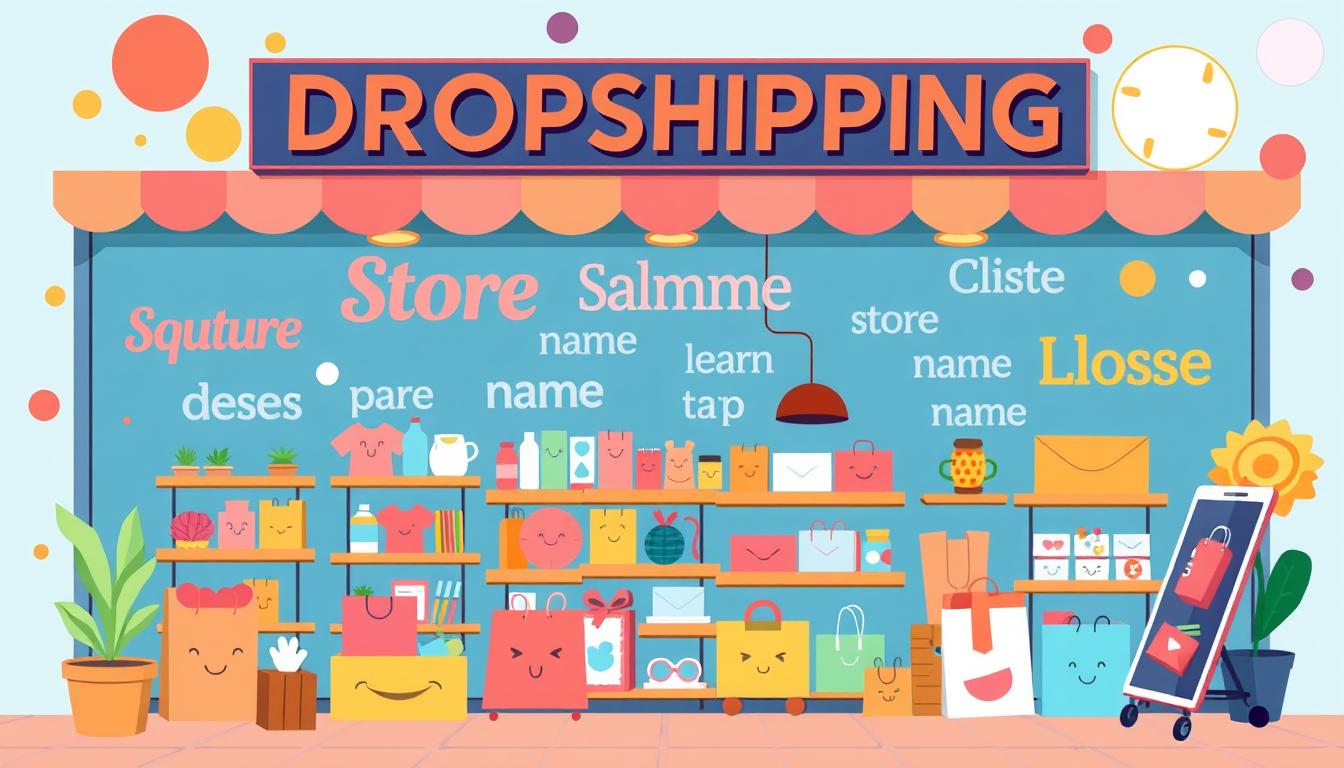 nomes para lojas de dropshipping